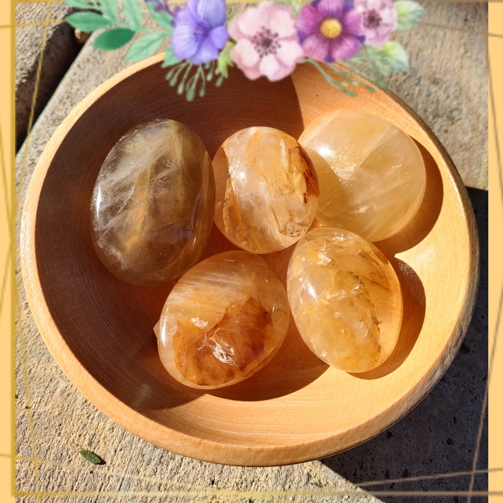 Golden Healer Palm Stone